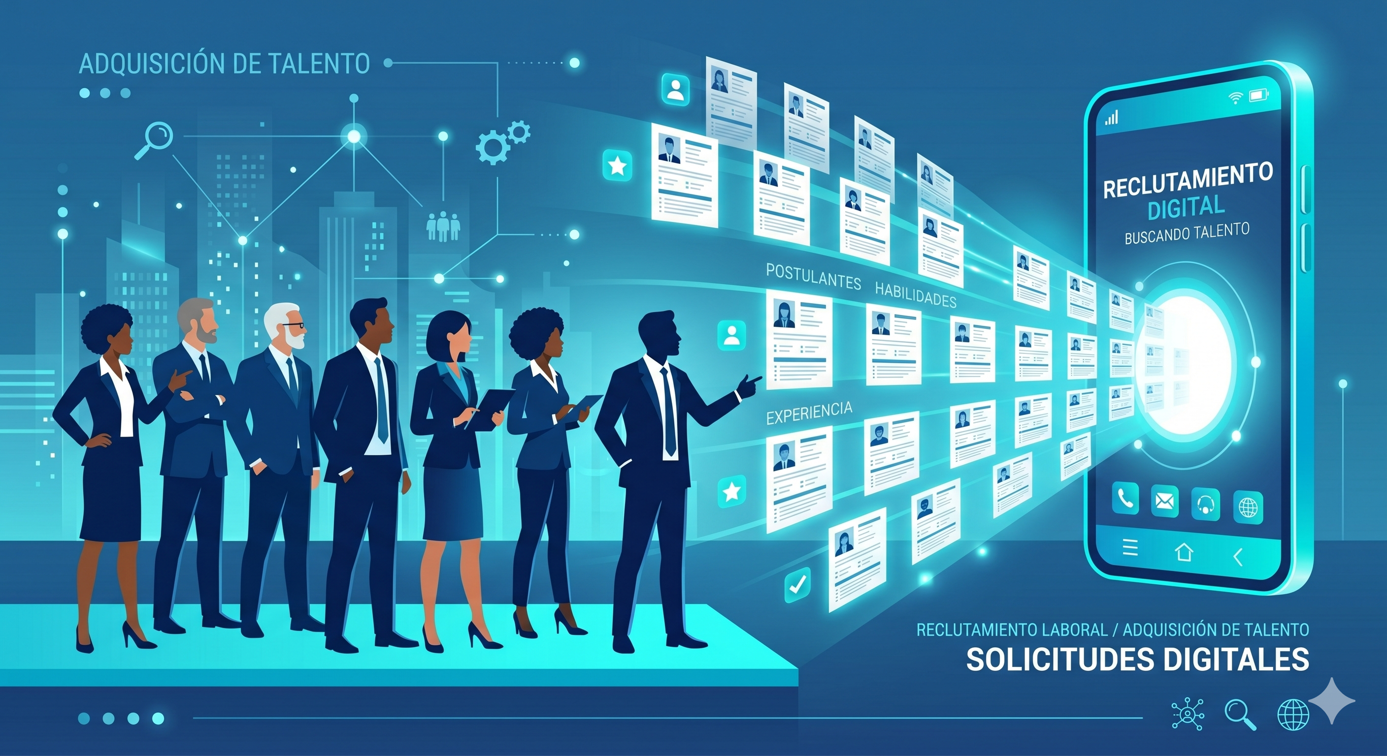 Solicitudes digitales — Reclutamiento y adquisición de talento en Bookia.ar